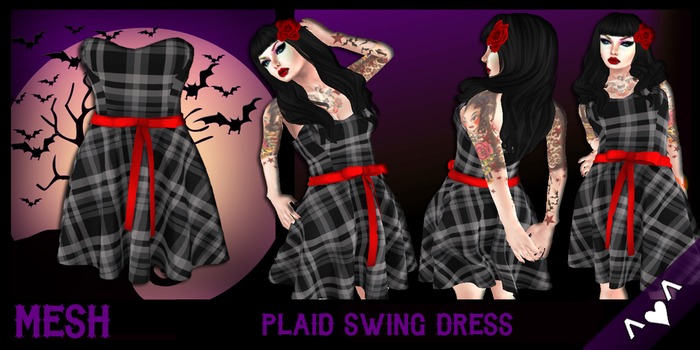 ^v^DRBC^v^Plaid Swing Dress