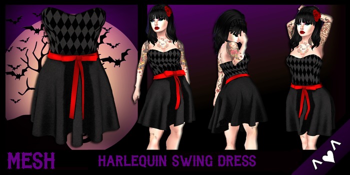 ^v^DRBC^v^Harlequin Swing Dress
