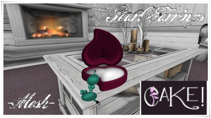 [[>CaKe!!<]] Mesh Pearl Earrings- Mint