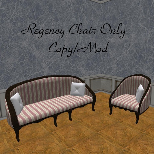 Regency Chair ~Red Stripe~