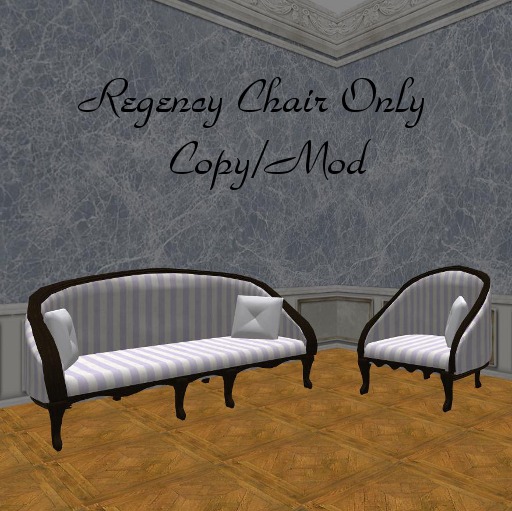 Regency Chair ~Lilac Stripe~