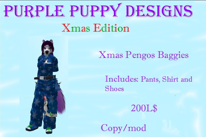 Xmas Pengo Baggies