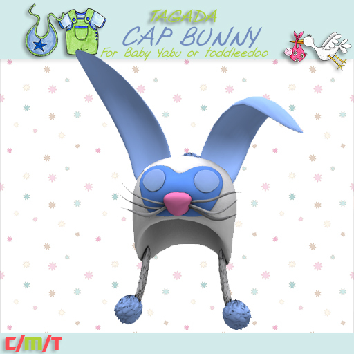 Cap bunny  Blue for baby mesh