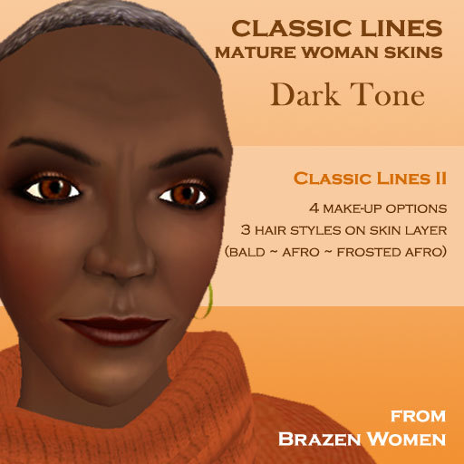 Classic Lines II - Dark Tone Aged Skin (4-Pack) 