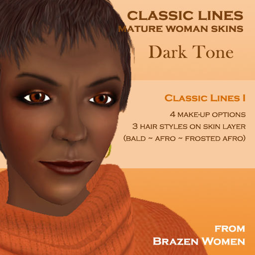 Classic Lines I - Dark Tone Aged Skin (4-Pack) 