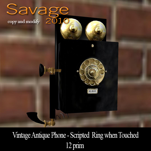 Vintage Antique Phone - Rings on Touch