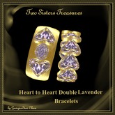 Heart to Heart Double Lavender Bracelets