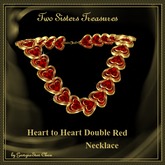 Heart to Heart Double Red Necklace.