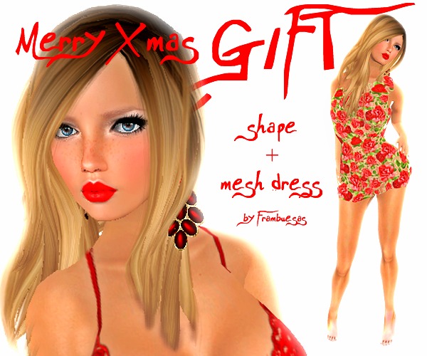  GIFT! Xmas shape + mesh dress 2012 *Frambuesas*