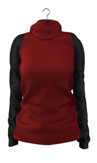 [MESH] [Belgravia] Cameron Turtleneck - StandardSizing - Cherry