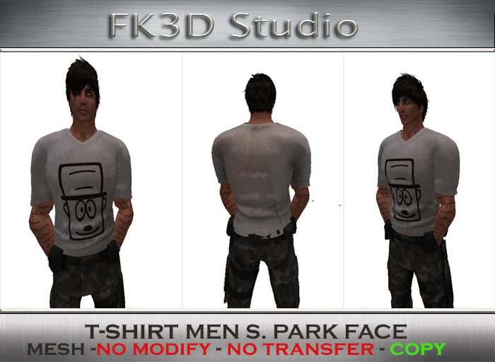 FK3D T- SHIRT S. PARK FACE