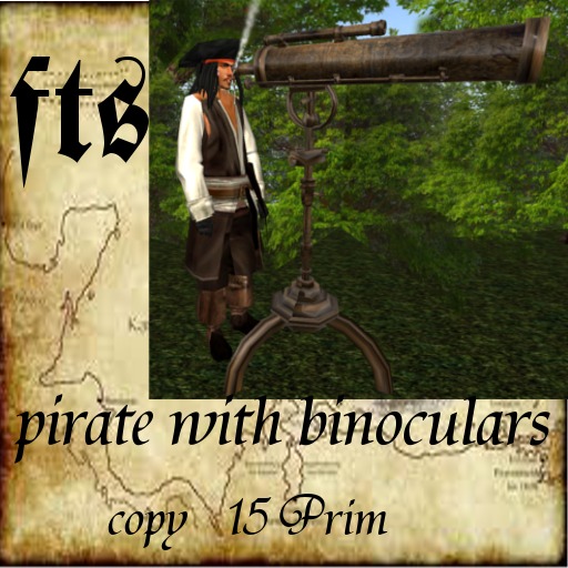 pirate with binoculars