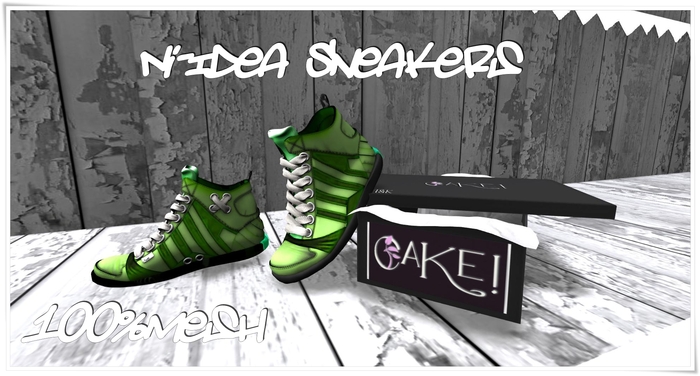 [>CaKe!!<]] Ni-Idea Sneakers -Mesh-Green