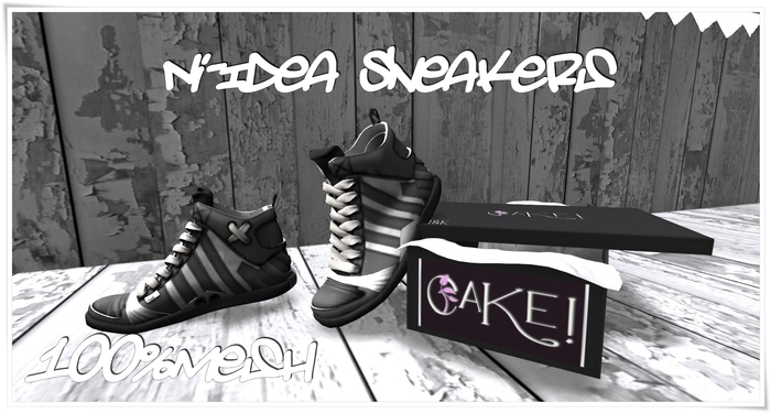 [>CaKe!!<]] Ni-Idea Sneakers -Mesh-Black