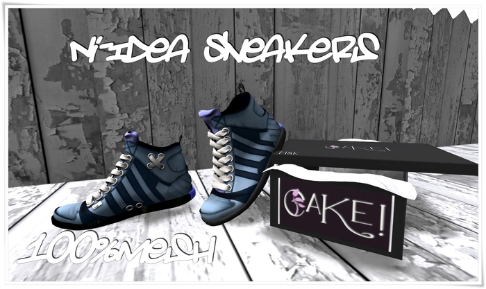 [>CaKe!!<]] Ni-Idea Sneakers -Mesh-Blue