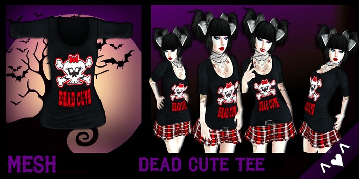 ^v^DRBC^v^Dead Cute Tee