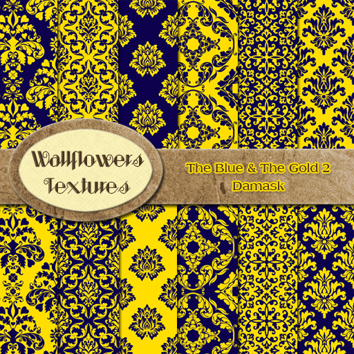 *Wallflowers* The Blue & The Gold 2 - Damasks