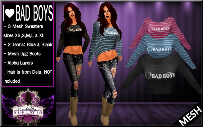 I Heart Bad Boys MESH