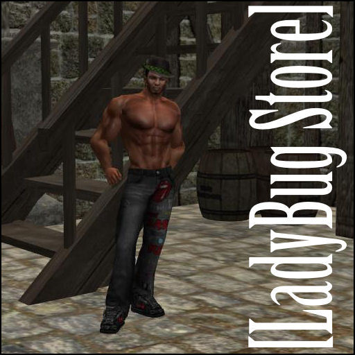 [LadyBug Store] Rock'n Black Jeans
