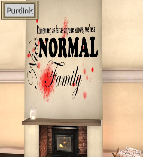 Nice Normal Family Blood Splattered Wall Decal