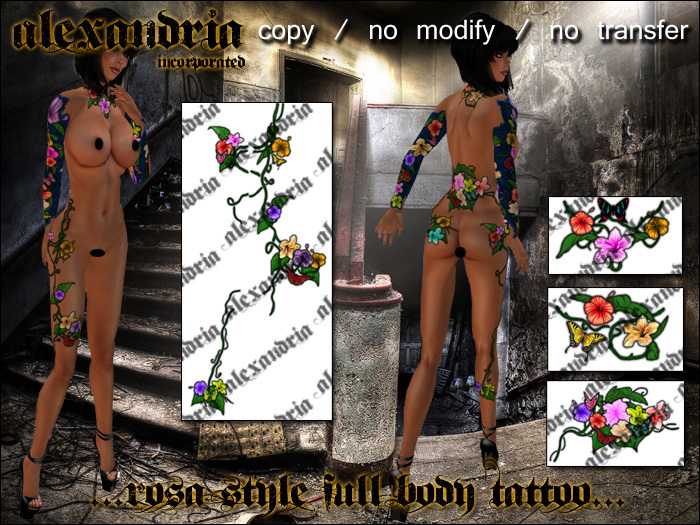 [Alexandria Inc] Rosa Style Full Body Tattoo