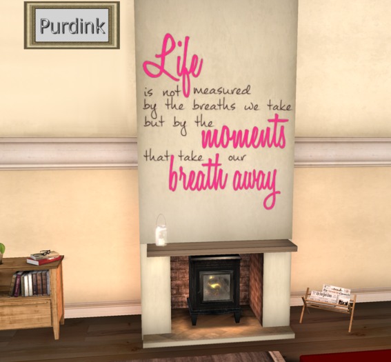 Life is not measured.....(pink) Wall Decal