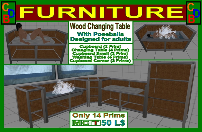 CDB Wood Changing Table