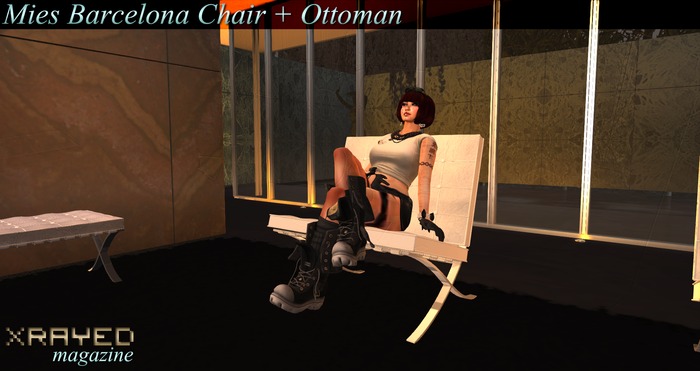 *RAYED Barcelona chair + ottoman