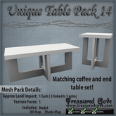 -TC- Unique Table Pack 14 Mesh 50% Discount!!