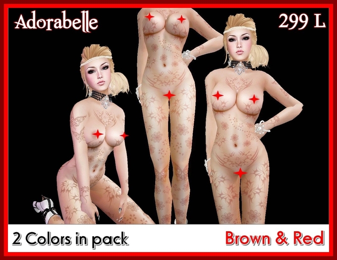 PROMO :: Butterfly Tattoo :: Adorabelle :: 2 Colors :: Fade Version