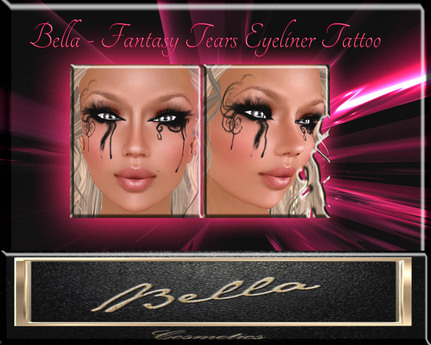 Second Life Marketplace - Bella - Fantasy Tears Eyeliner Tattoo