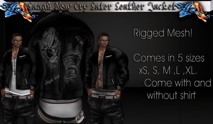 *SoL!ce's Bag*Leather jacket Laugh/Cry