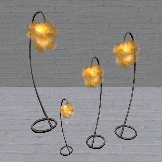 flower lamp yellow