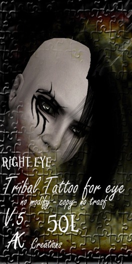 tribal tattoo for eye right v.5