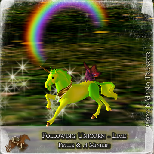 @CTM@ Petite Following Unicorn Lime