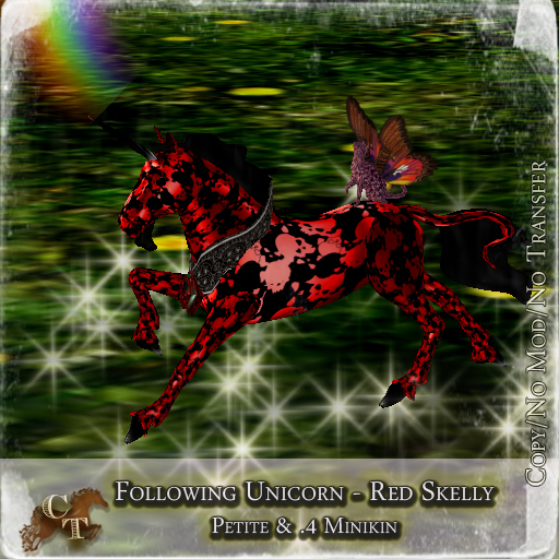 @CTM@ Petite Following Unicorn Red Skelly