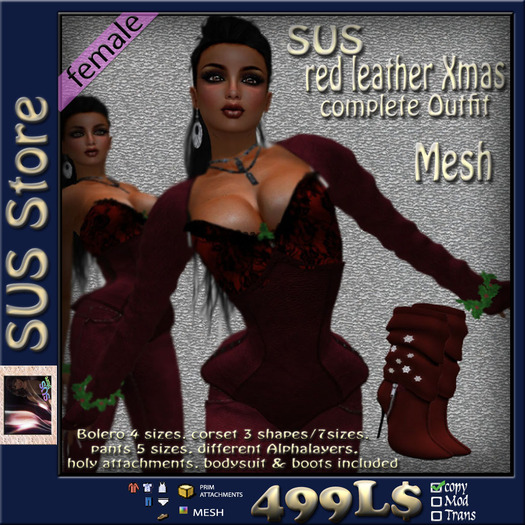 SUS red leather Xmas (complete Outfit)