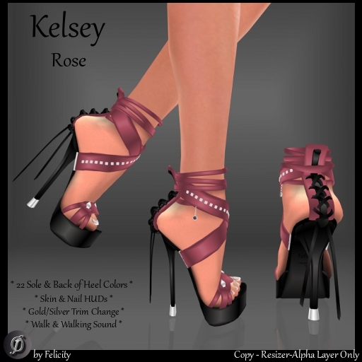 *Felicity* Kelsey Stilettos - Rose Studded High Heels Shoes with Color Change Sole Sculpted Shoe (22 Texture Options)