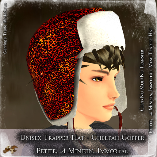 @CTM@ Trapper Hat (P/I Unisex) Cheetah Copper