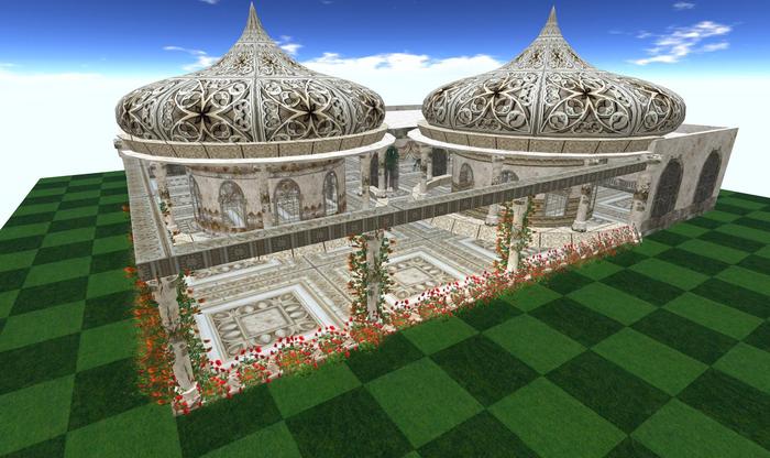 ~CrimsonStone Creations~Elven Courtyard