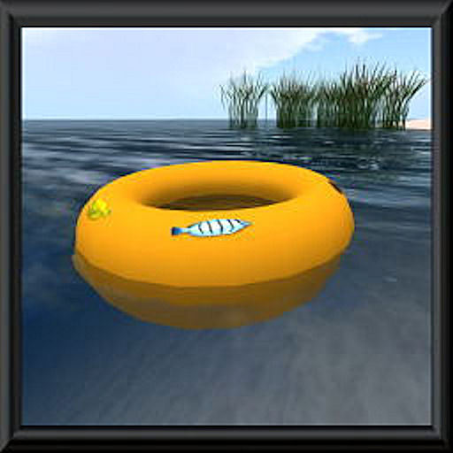 Orange ~ Inner Tube Float Box (rez me and open me)