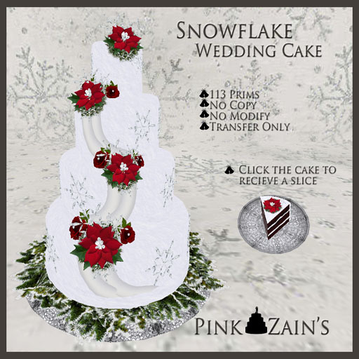 Snowflake Wedding Cake -Red [Box]