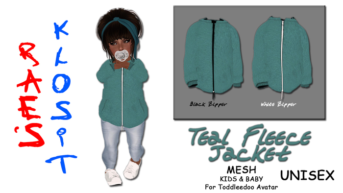 Teal Fleece Jacket