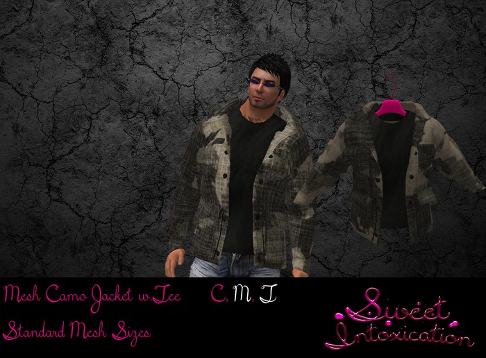 ::Sweet Intoxication: Men's Mesh Camouflage Jacket Tan