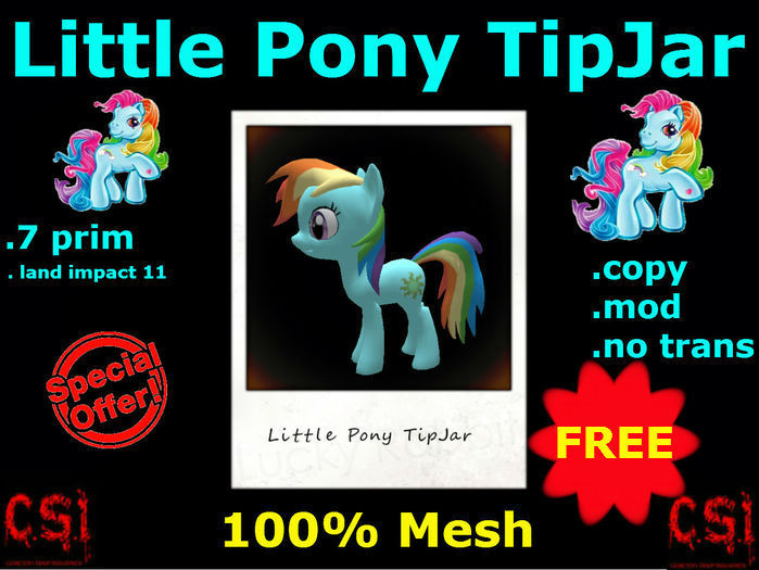 Little Pony TipJar (box)