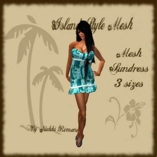 PROMO! RUFFLE HONU Hawaiian print Mesh sundress