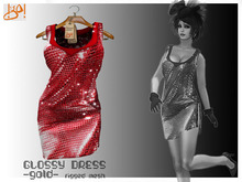 !gO! glossy dress - red -