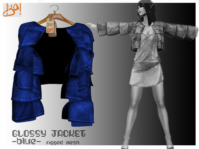 !gO! glossy jacket - blue -