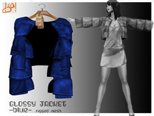 !gO! glossy jacket - blue -