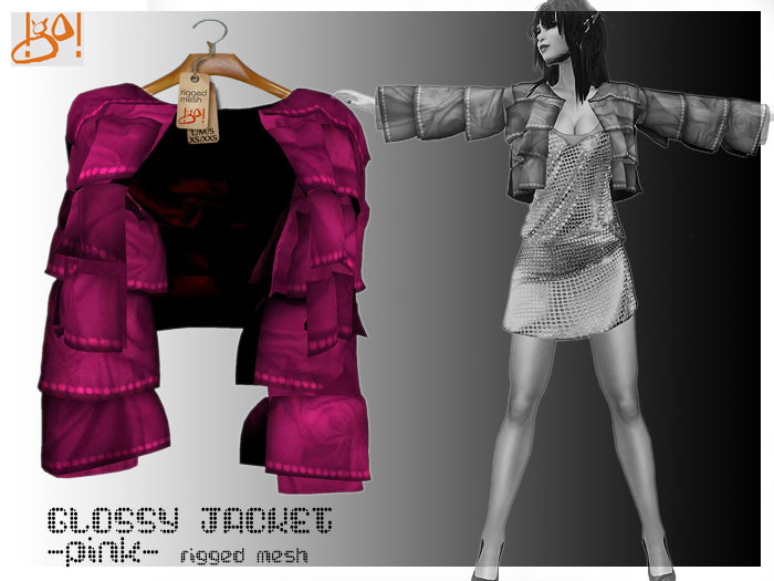 !gO! glossy jacket - pink -